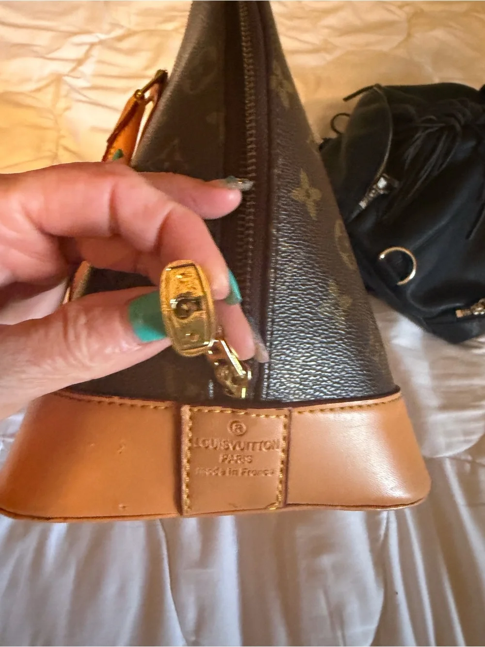 Louis Vuitton Monogram Canvas Brown and Tan Alma PM Shoulder Bag